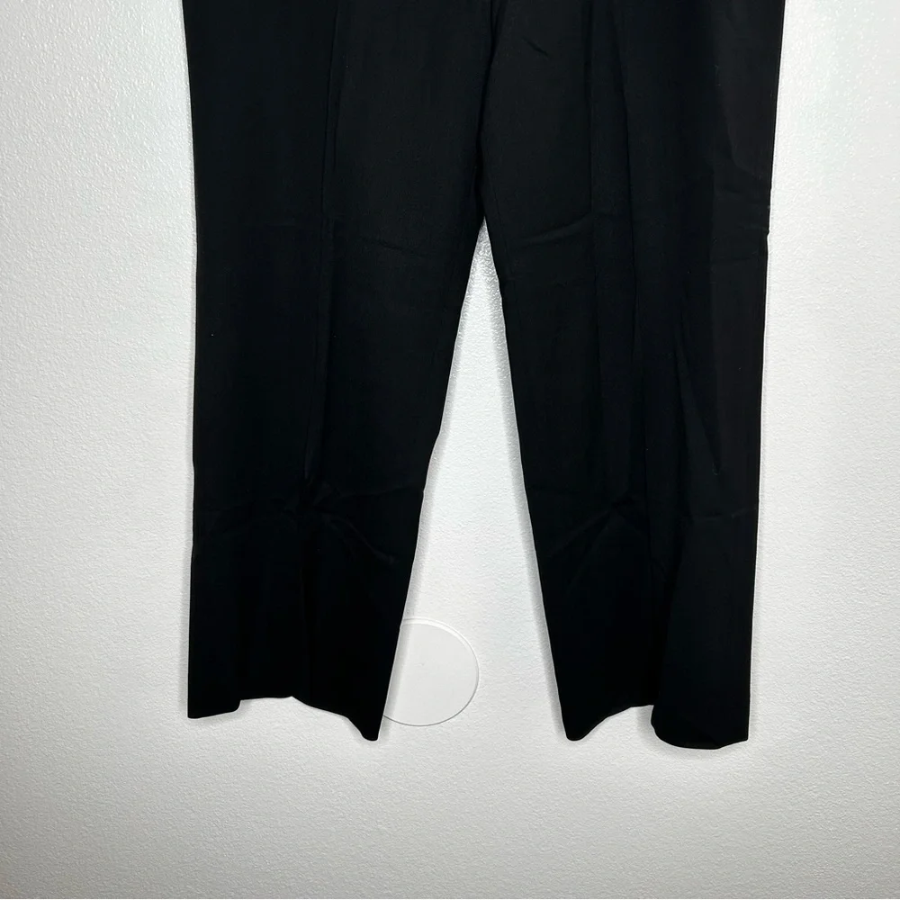 Lauren Ralph Lauren Womens Black Wide Leg Wool Blend Trousers Pants Size 10 - Picture 4 of 6